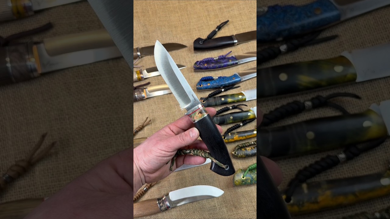 Нож за 3500 рублей из коррозионной стали Aus10co. рукоять граб и кап клена #ножиручнойработы