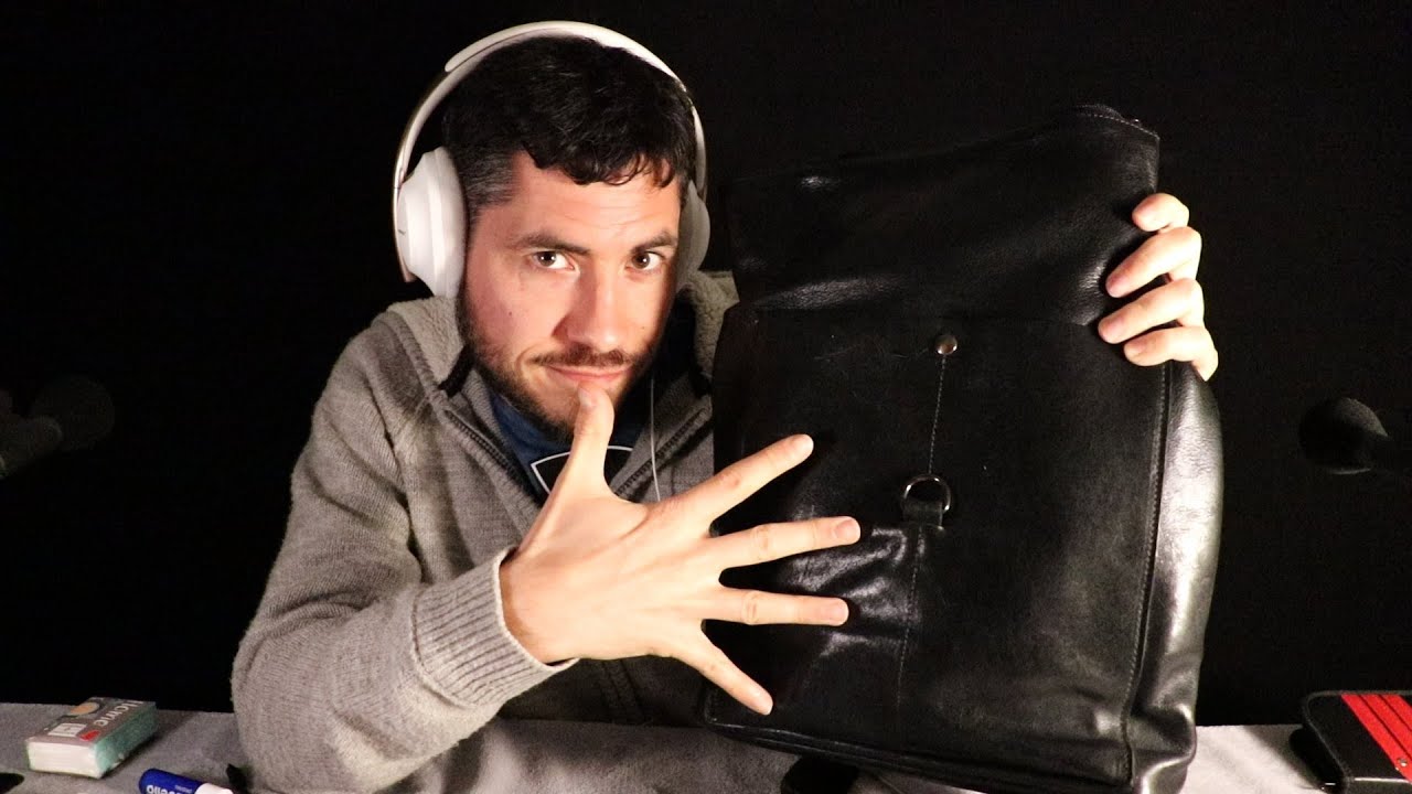 ASMR MON SAC DE VILLE EN CUIR