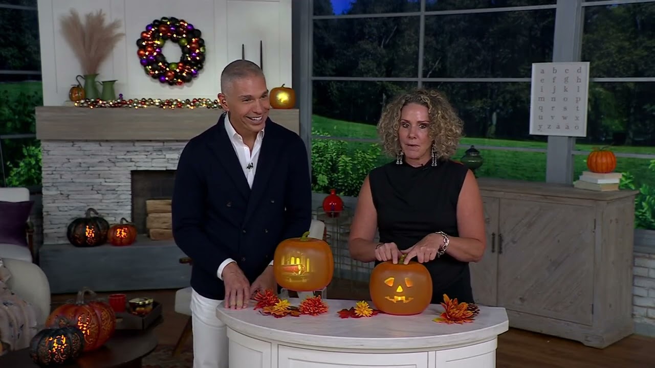Jabberin' Jack Talking Pumpkin with Animated Halloween Scenes on QVC