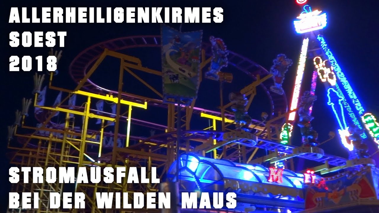 Stromausfall bei der Wilden Maus ► Allerheiligenkirmes in Soest 2018 │MGX