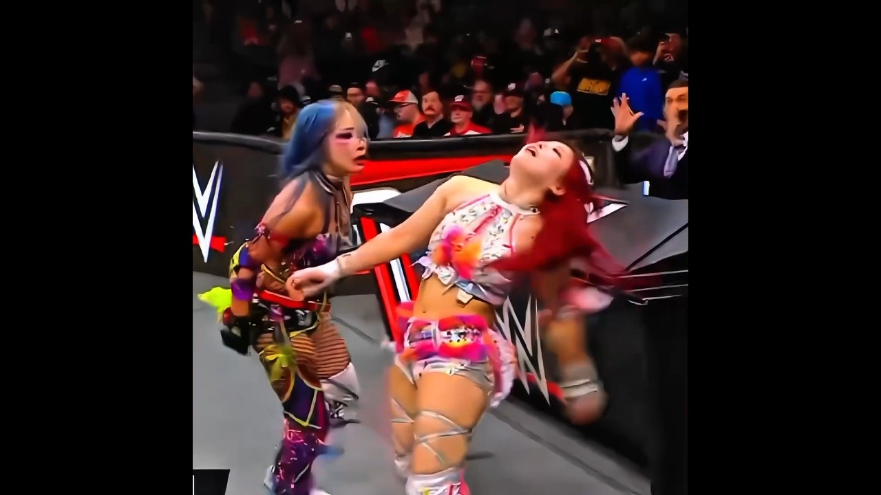 Iyo Sky Vs Kair & Raquel Raw Edit ☠️#wwe#iyo#kairi#raquel#raw