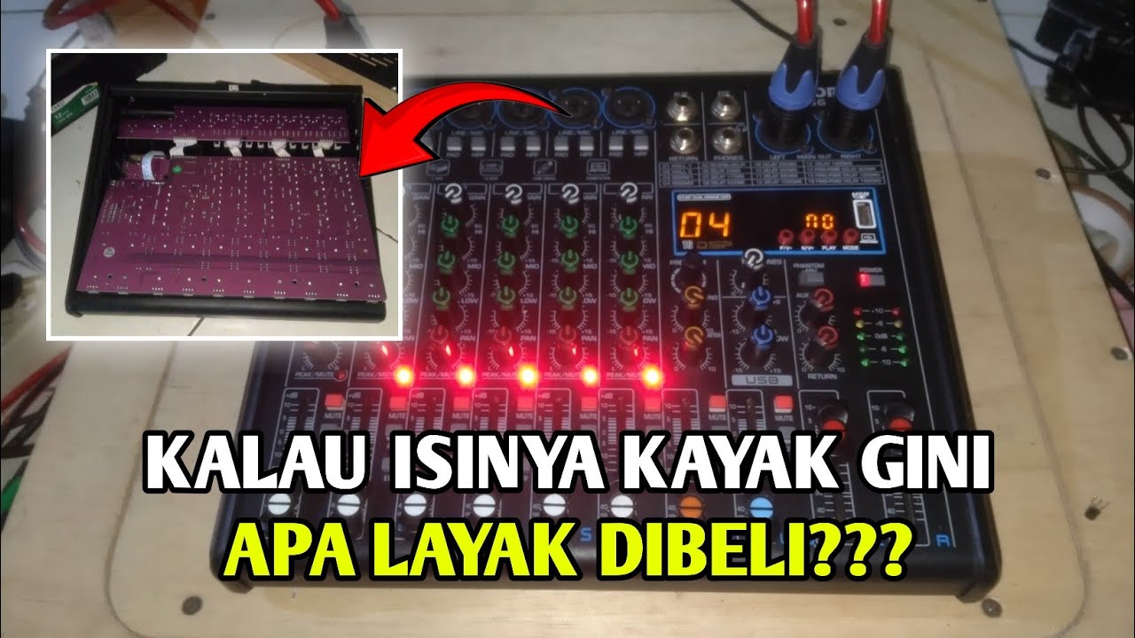 MIXER 800 RIBU ISINYA KOK SEPERTI INI??? BONGKAR MIXER WISDOM ES6 