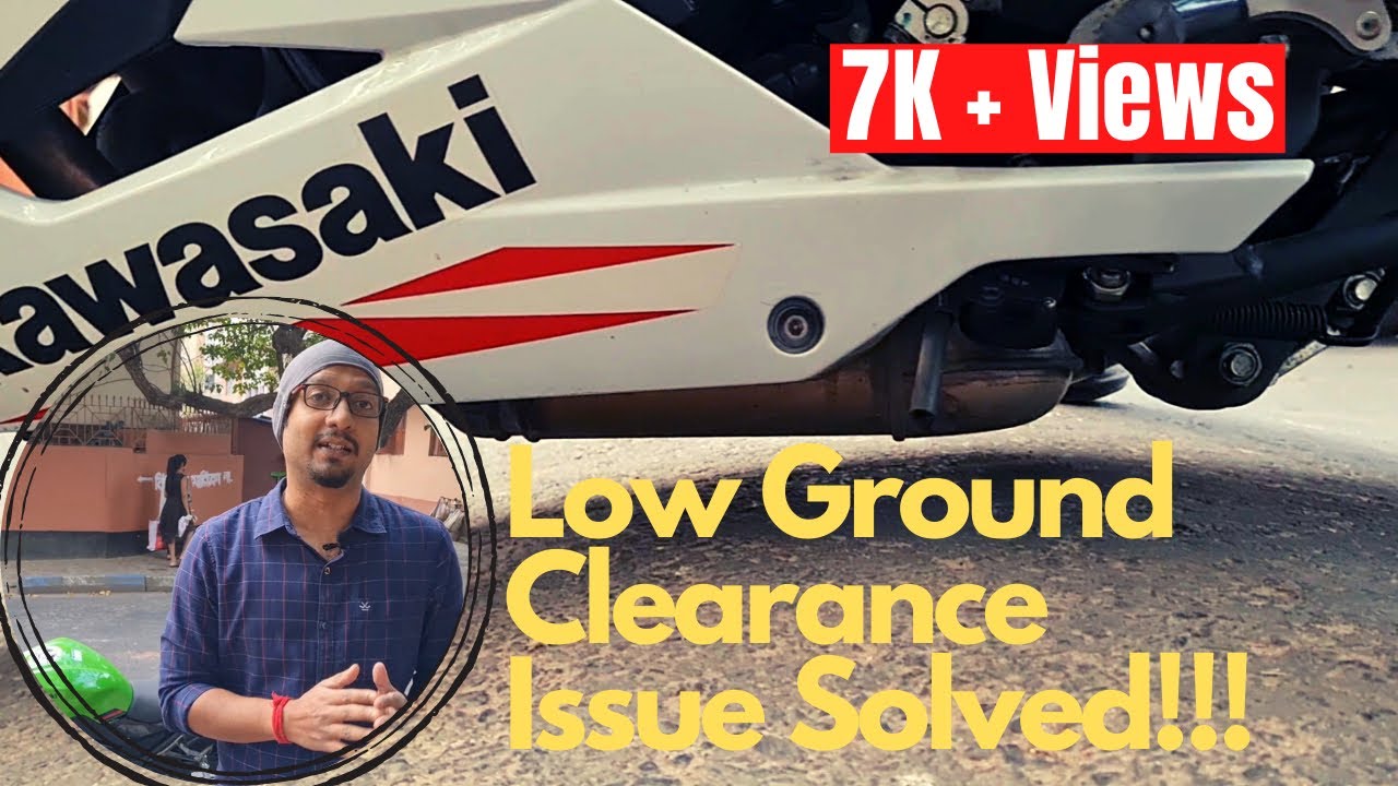 How To Tackle Speed Breakers While Riding Kawasaki Ninja 300 || GROUND CLEARANCE...Problem Solved!!!
