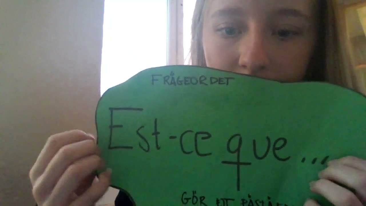 Asmr in french class