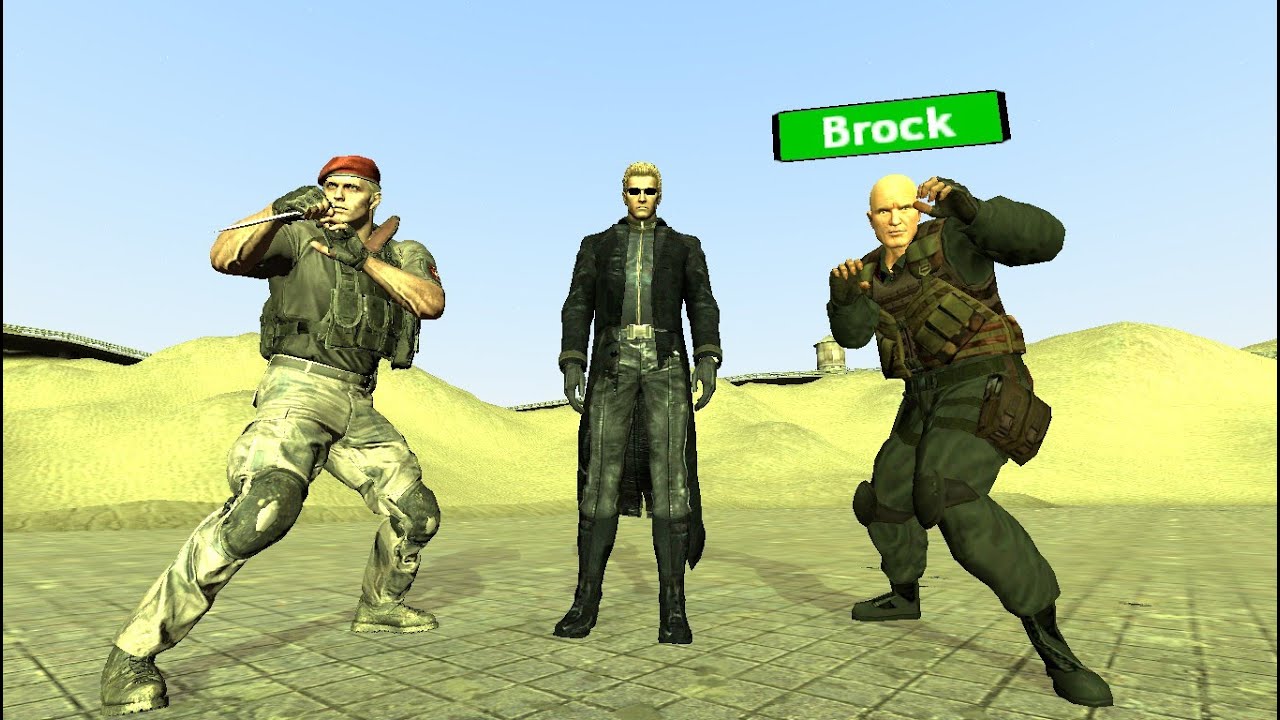 Albert Wesker vs Jack Krauser vs Brock ¨Gmod Npc Battles¨ ( Resident Evil 4, 5, Dead Rising)