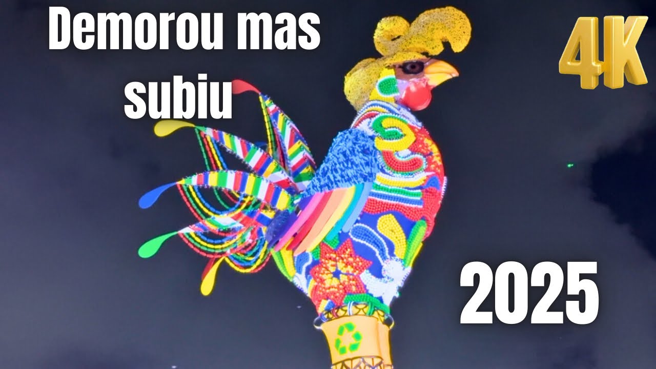Veja tudo galo da madrugada sendo erguido Recife PE ￼