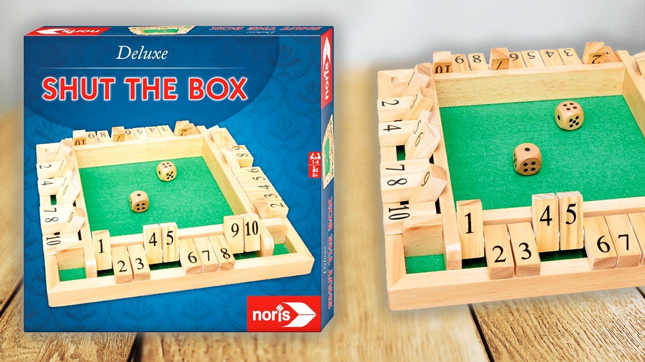 SHUT THE BOX DELUXE (KLAPPENSPIEL) - Spielregeln TV (Spielanleitung Deutsch) -  KLAPPBRETT KLAPPBOX