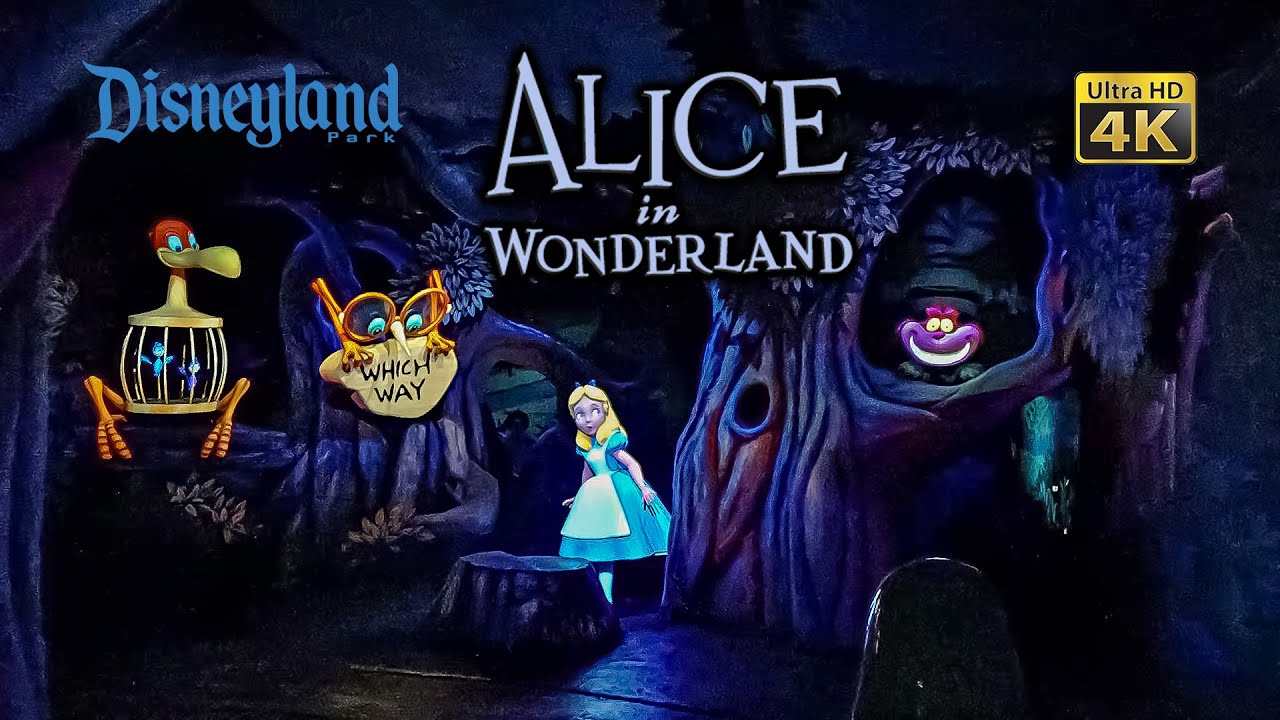 Alice in Wonderland On Ride Low Light 4K POV Disneyland 2024 08 07