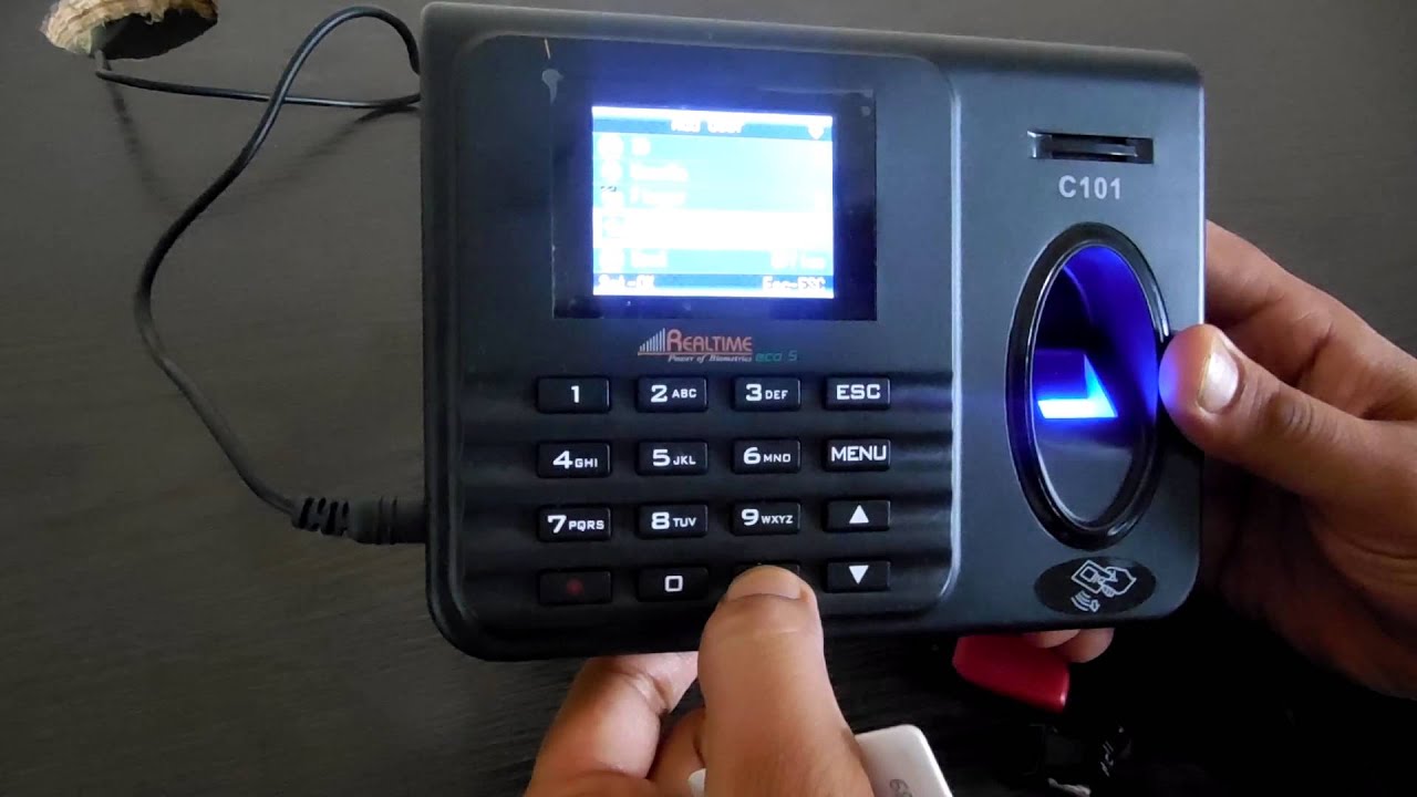 C101 Realtime Biometric Attendance Machine for Pen Drive Backup from USB Port in Excel Format