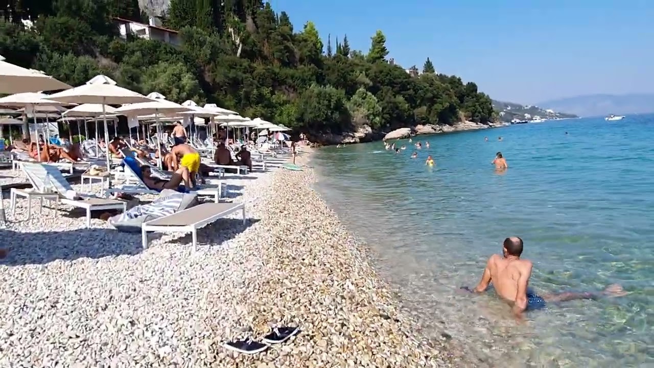 Corfu Greece Barbati beach 2023 walkaround