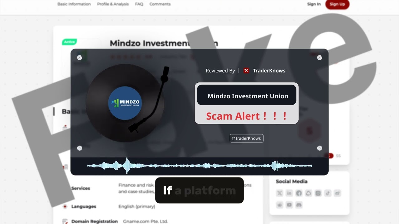 Mindzo Investment Union Scam Alert | High-Risk Platform Warning