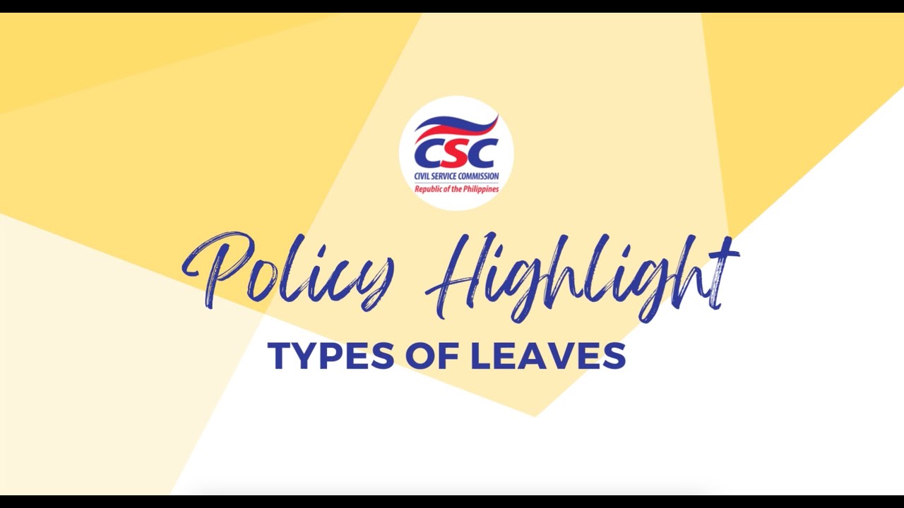 Policy Highlight (September 2023) | Types of leaves for government employees