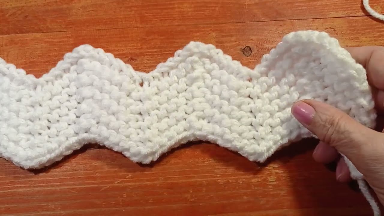 Tutorial - Dos agujas-punto-zig-zag-