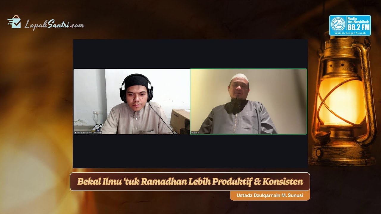 Webinar: Bekal Ilmu ‘tuk Ramadan Lebih Produktif & Konsisten