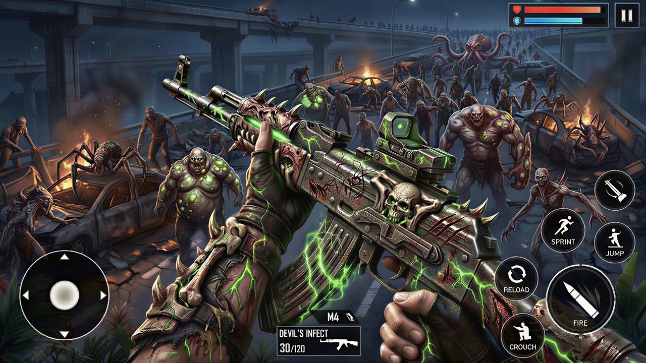 Zombie Monster 3D Fps Gun Shooter strike – Bandook wala game – Gun games Android gameplay #part1 