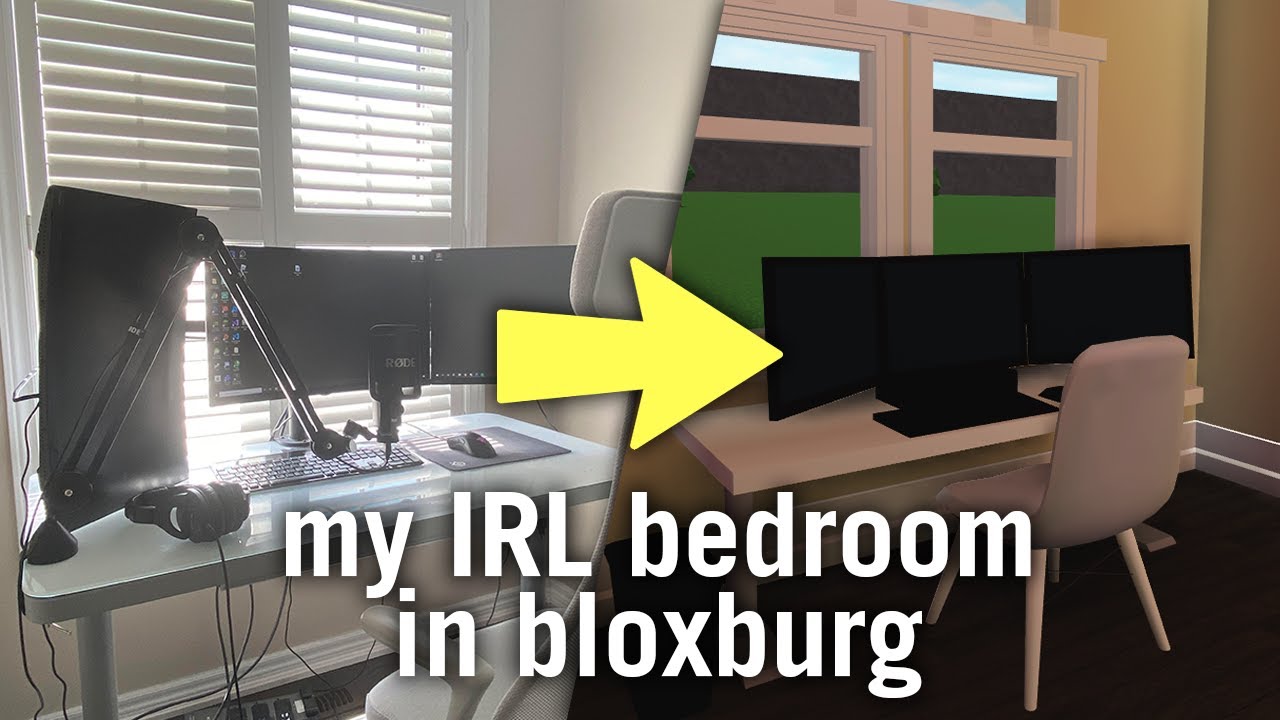 i built my IRL room in bloxburg