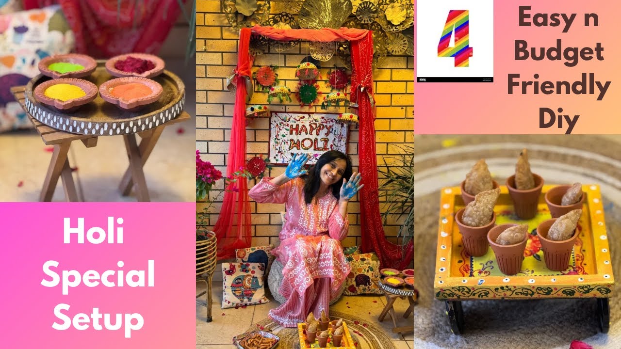 Holi Balcony Decoration Ideas 2026 | Budget Friendly DIY for Indian Home
