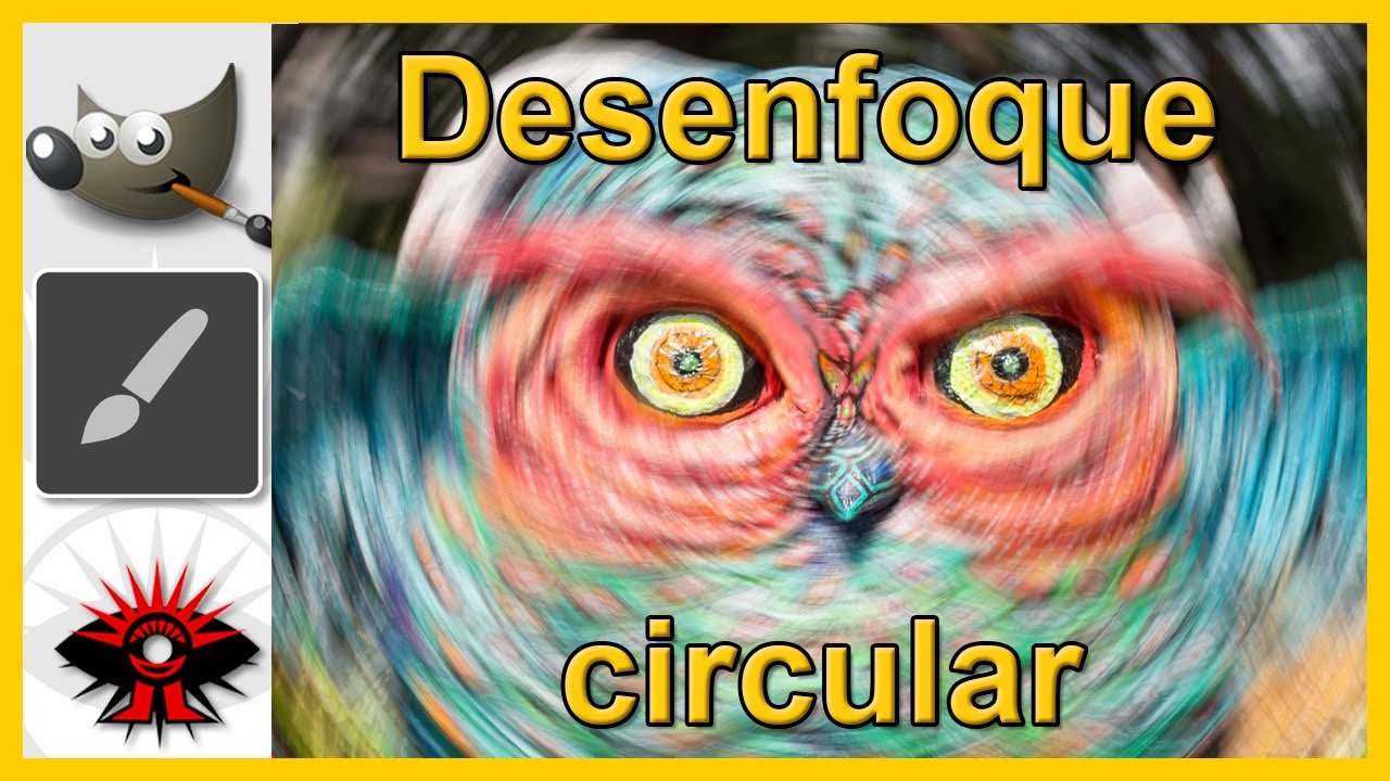 Cómo realizar el efecto de desenfoque circular en GIMP v2.10