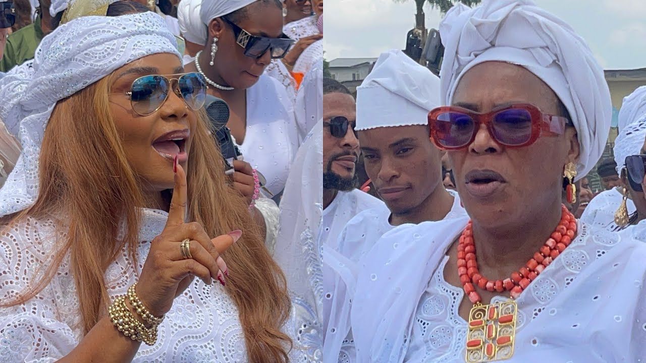 SEE WHAT IYABO OJO DID TO FAITHA AT IKOYI CEMENTRY 