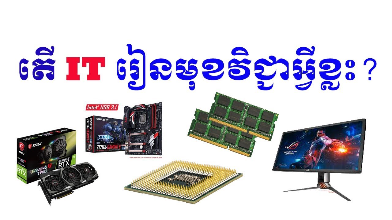 តើITឆ្នាំទី១ រៀនមុខវិទ្យាអ្វីខ្លះ? Niset IT