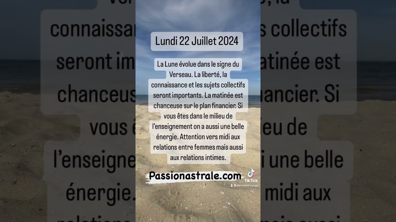 Belle semaine 💫 #lundi #horoscope #astrologie #deryaastroyoga