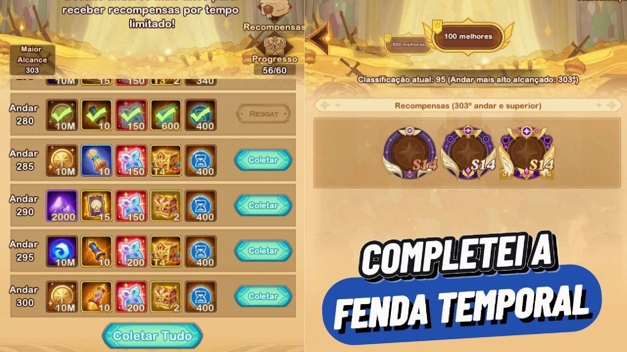ANDAR 300 DA FENDA TEMPORAL - AFK ARENA
