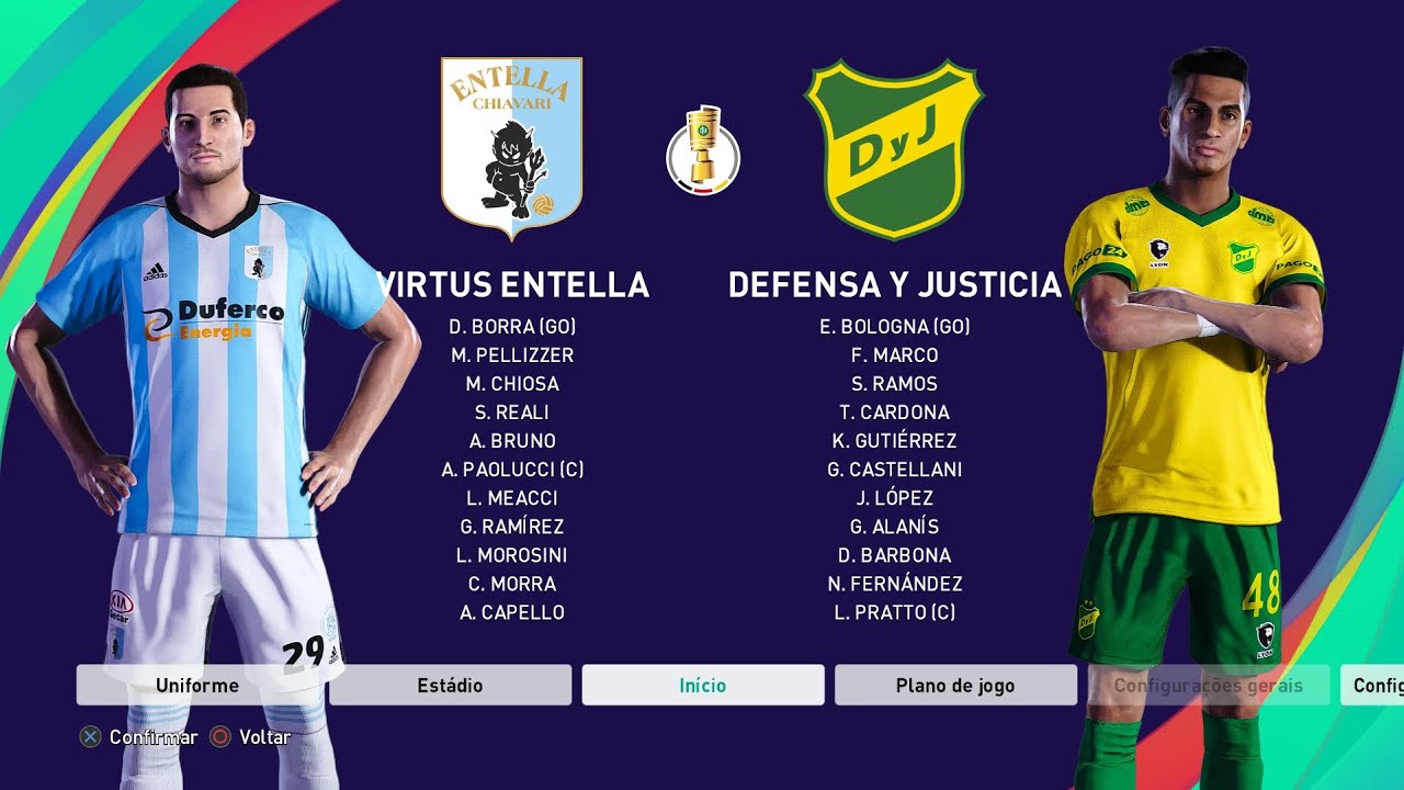 VIRTUS ENTELLA x DEFENSA Y JUSTICIA | MUNDIAL de CLUBES e SELEÇÕES 10° DIVISÃO | GRUPO 8 RODADA 5/6