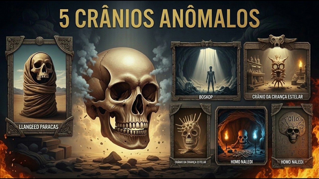 5 CRÂNIOS ANÔMALOS QUE DESAFIAM TUDO O QUE SABEMOS SOBRE A EVOLUÇÃO HUMANA