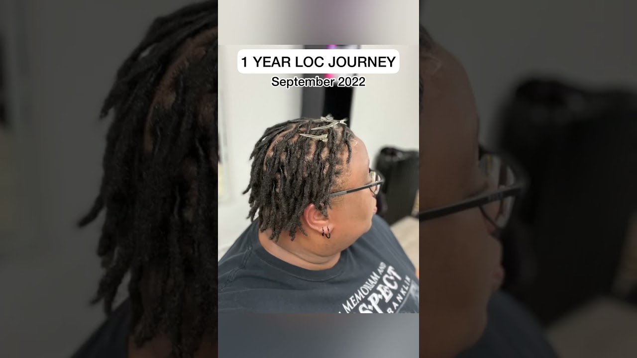 1 year loc journey ✅ #locs #starterlocs #locretwist #locjourney #teamlocs #locnation #loclover