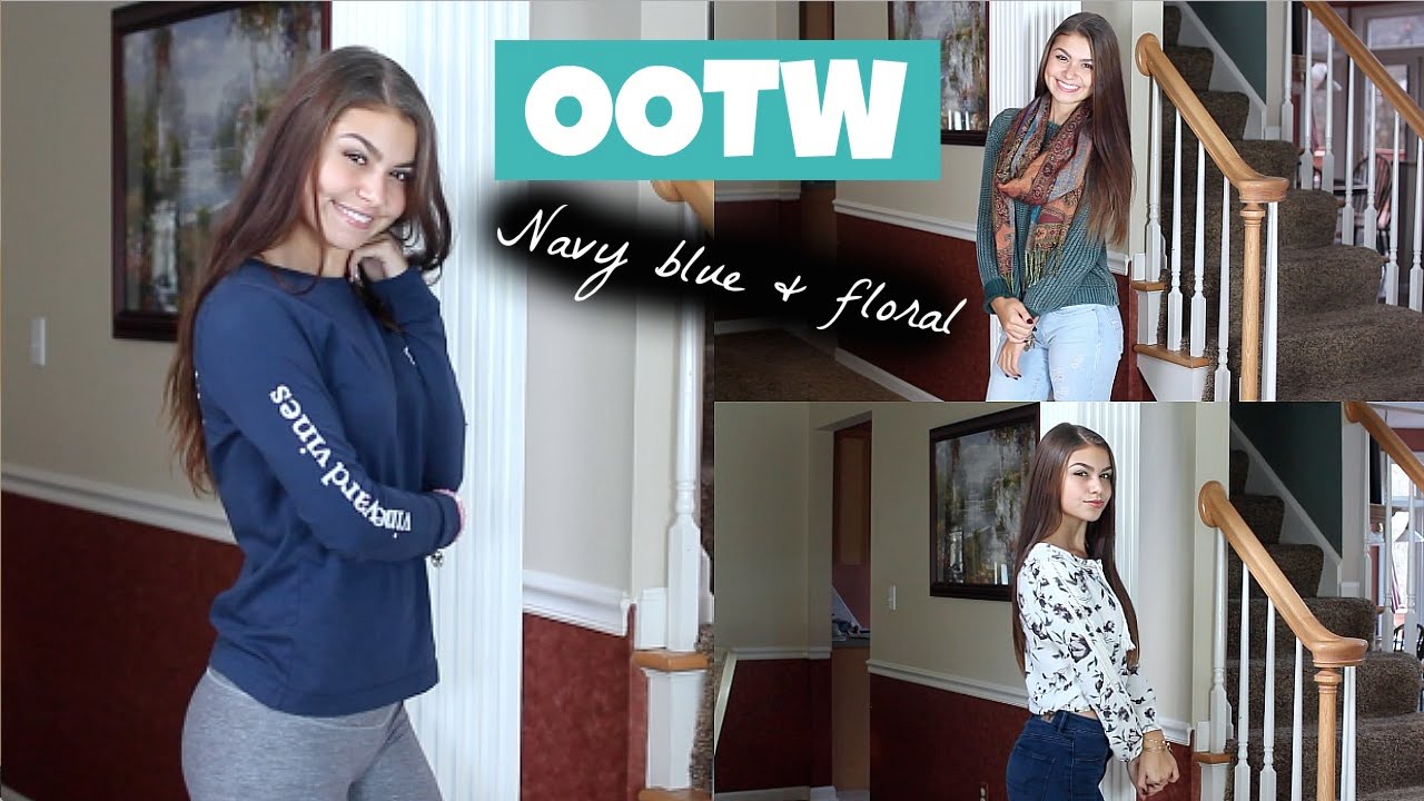 OOTW | Navy Blue & Floral