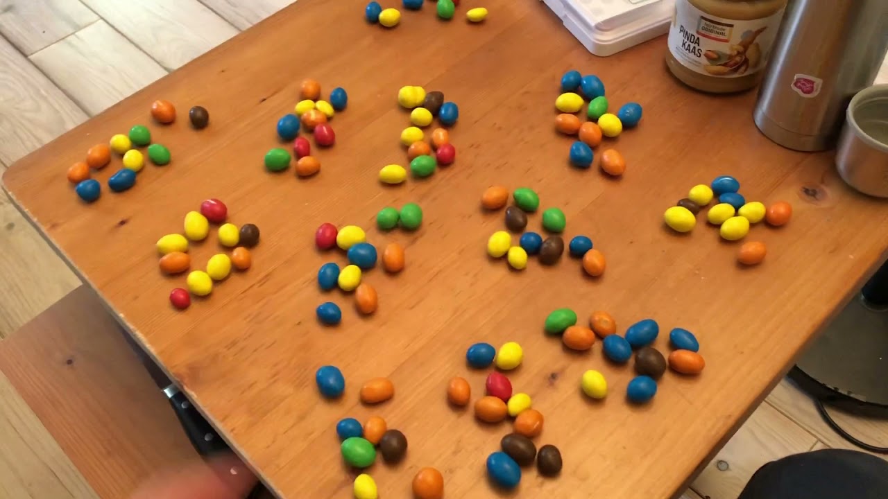 Vangst en terugvangst methode met M&Ms