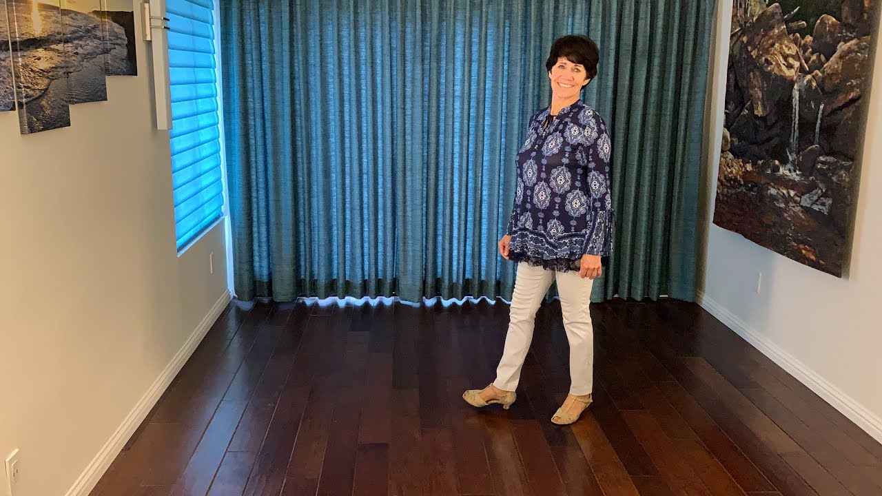 Simplemente line dance demonstration and tutorial by Stephie