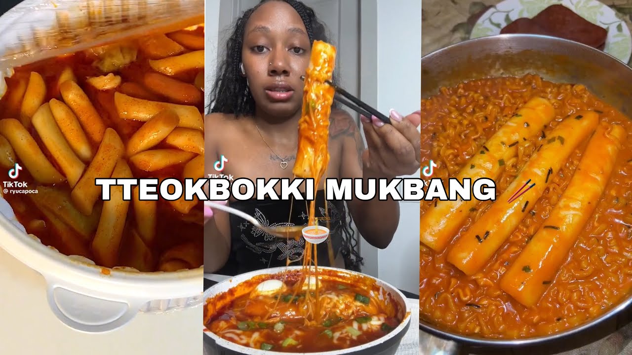 Some of the best tteokbokki tiktok mukbangs🥢🍜 | COMPILATION