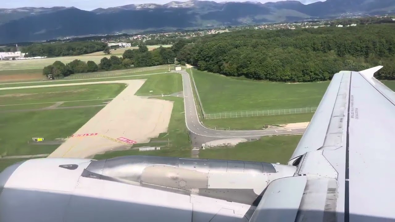 Air France A319 takeoff from Geneva
