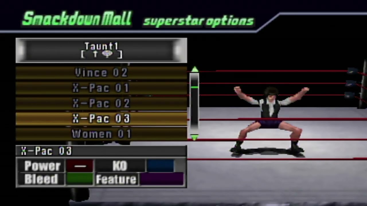 WWF No Mercy Mei Misaki AI Taunt Choice
