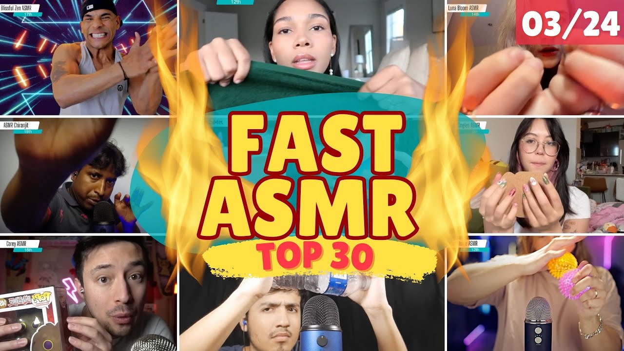 FAST ASMR 🔥  best 30 ASMR 🔥 March 2024
