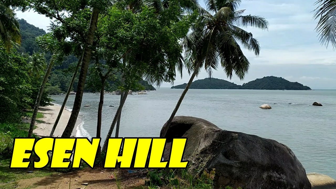 Hiking Esen Hill Permatang Damar Laut: Pantai Esen Nice View & Sea Breeze&ndash;Trail Up To Hilltop Temple