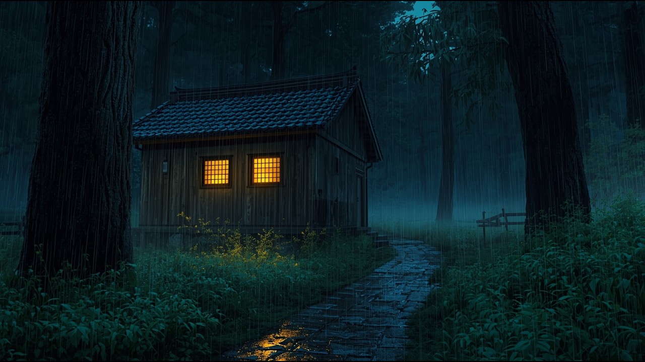 No Ads Rain Sounds for Sleeping - ASMR Rain and Thunder Sounds For Sleeping, Relaxing#HN3