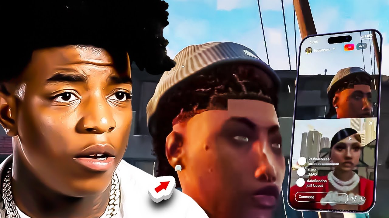 Yungeen Ace DISSED His OPPS On Instagram LIVE In GTA 5 RP..😭