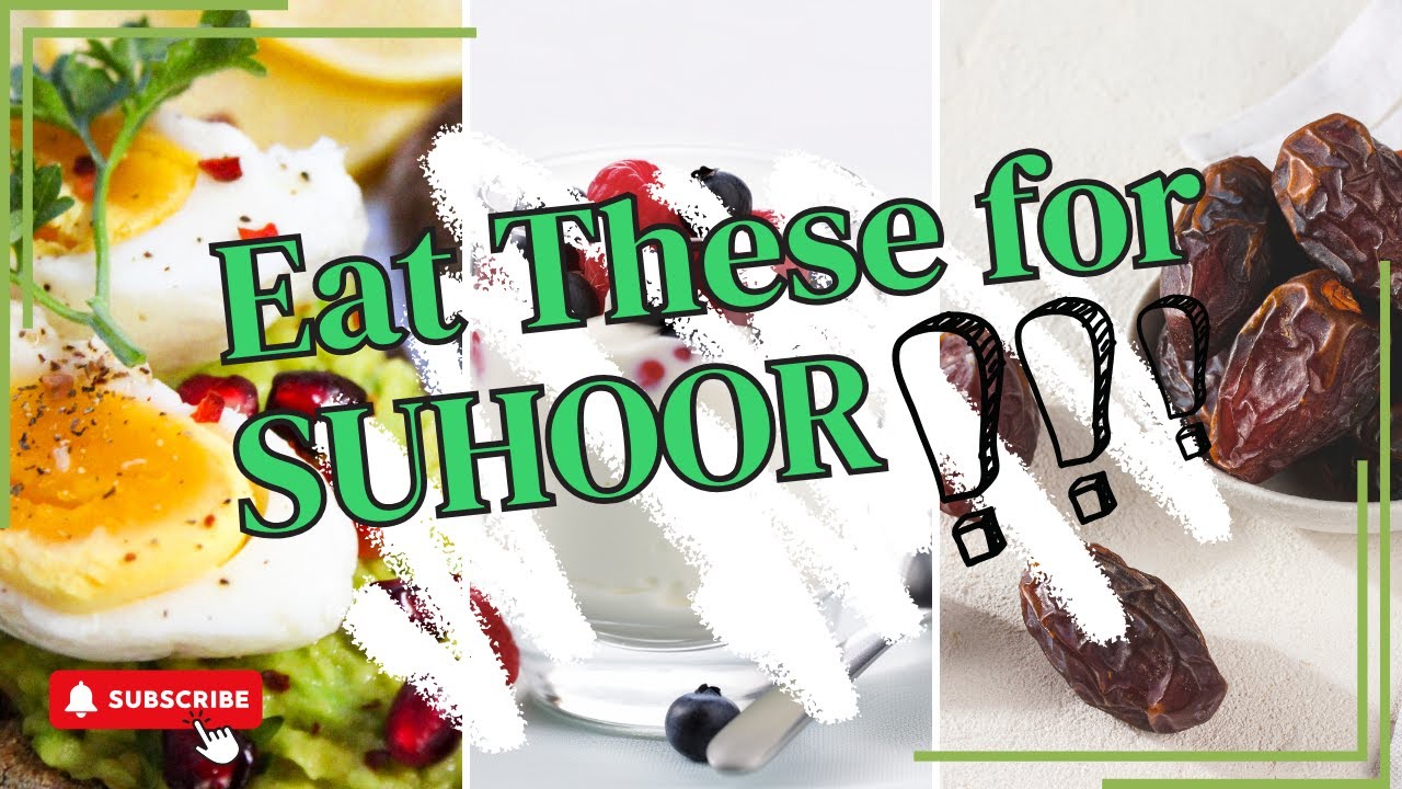 🌙7 Best Ramadan Suhoor Foods That Will Keep You Energized ALL DAY!🌙