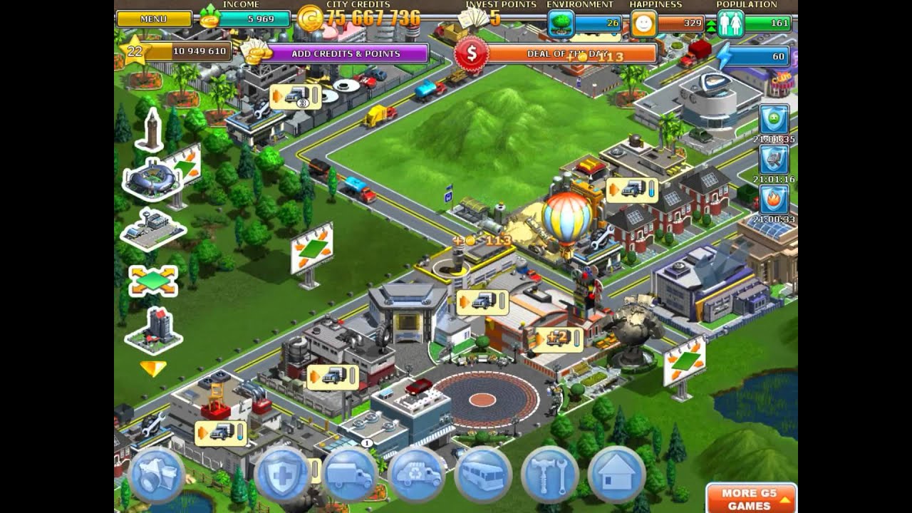 Virtual City Playground: Max Happiness from Plaza