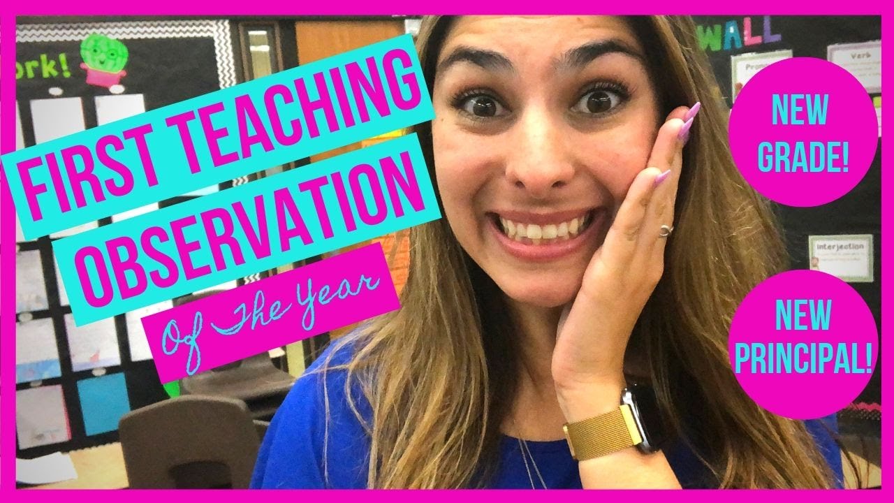 FIRST YEAR TEACHER // MY FIRST TEACHING OBSERVATION!
