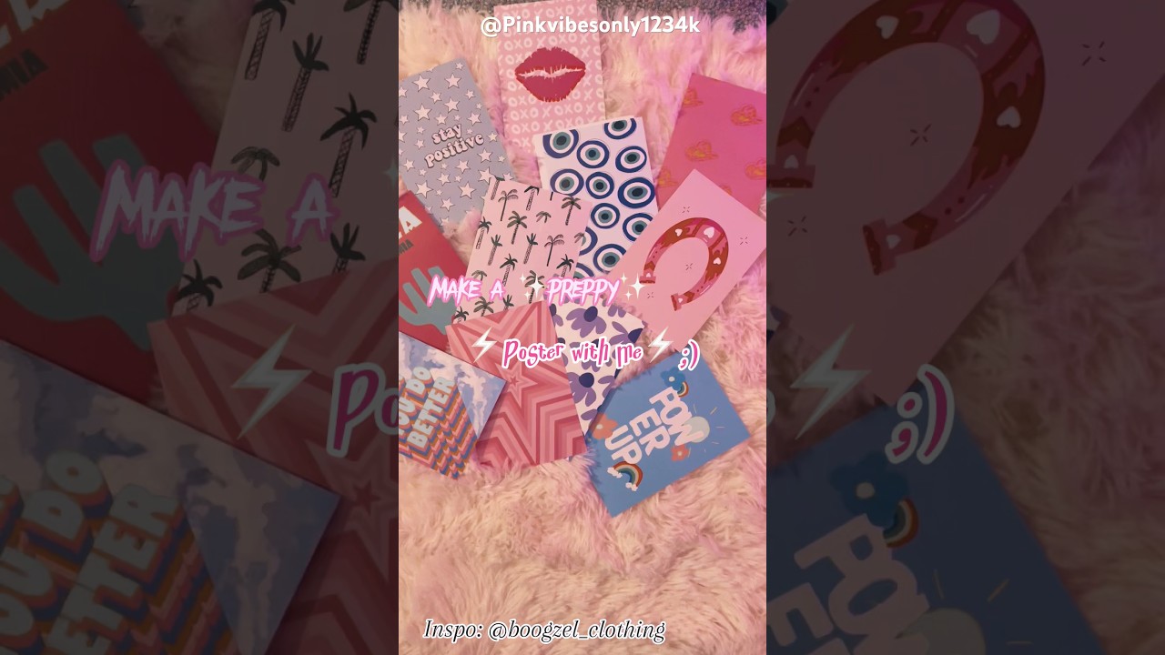 Stw&oacute;rz ze mną plakat ✨preppy✨! :) #szorty #preppy #plakaty ⚡️🥥🦋🤍
