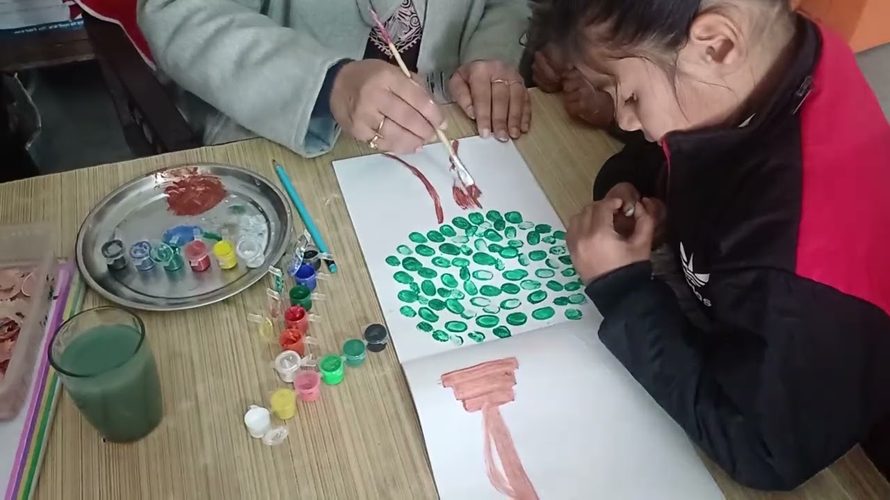 National Symbols by Hand and Thumb painting #primaryschool#class1#learning #education#trending#basic