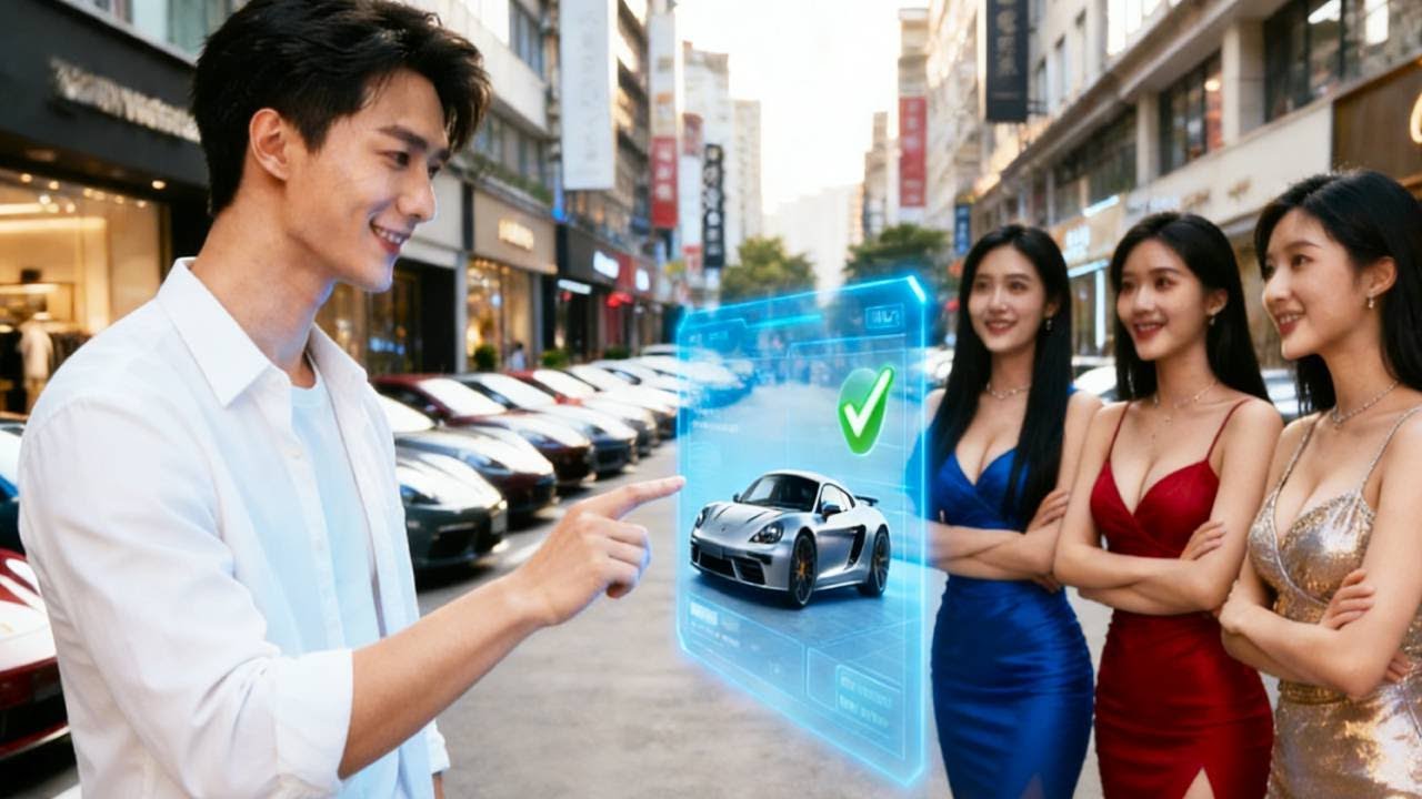 Pobre con sistema elige auto sobre belleza, sistema regala autos billonarios, mujeres lo persiguen.