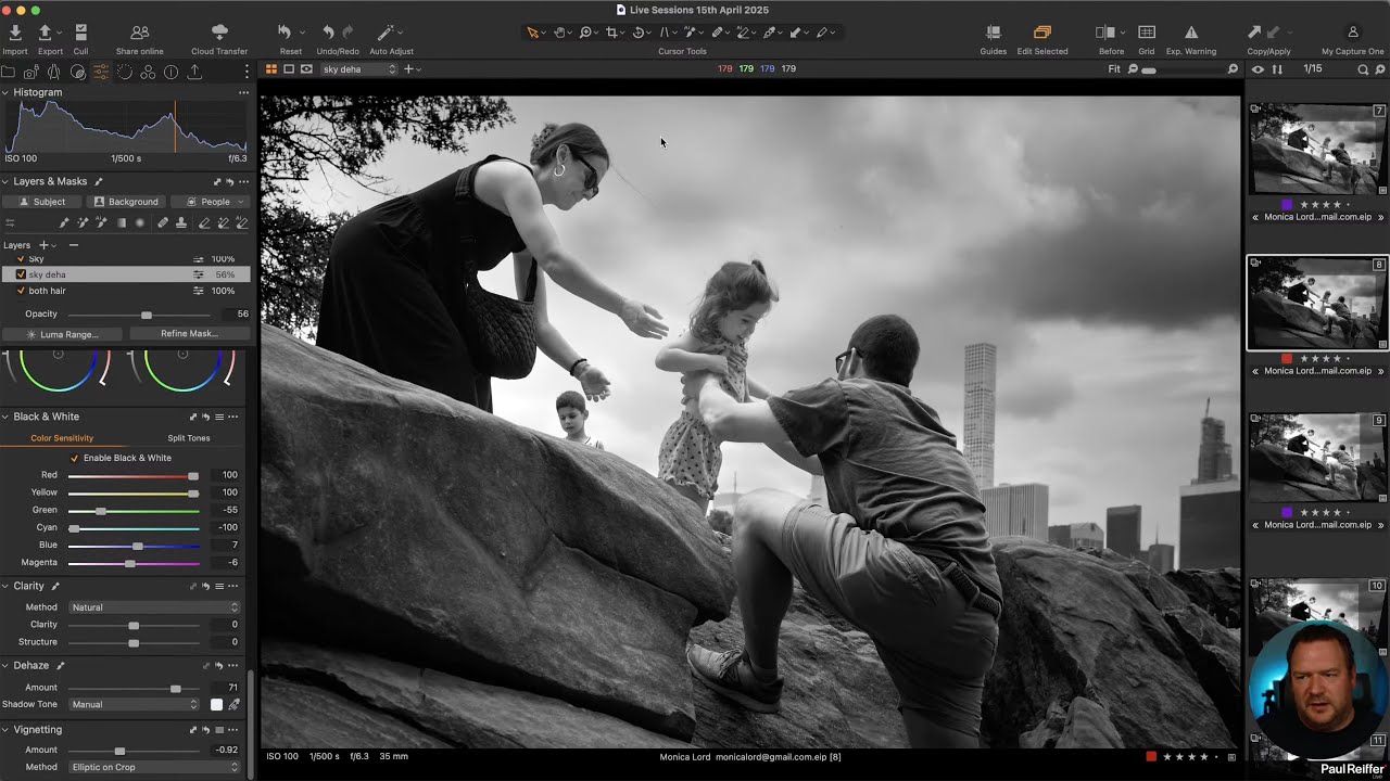 Live Editing Sessions - Capture One : 15th April 2025 (Contrast, Advanced Masking, Colour & Drama)