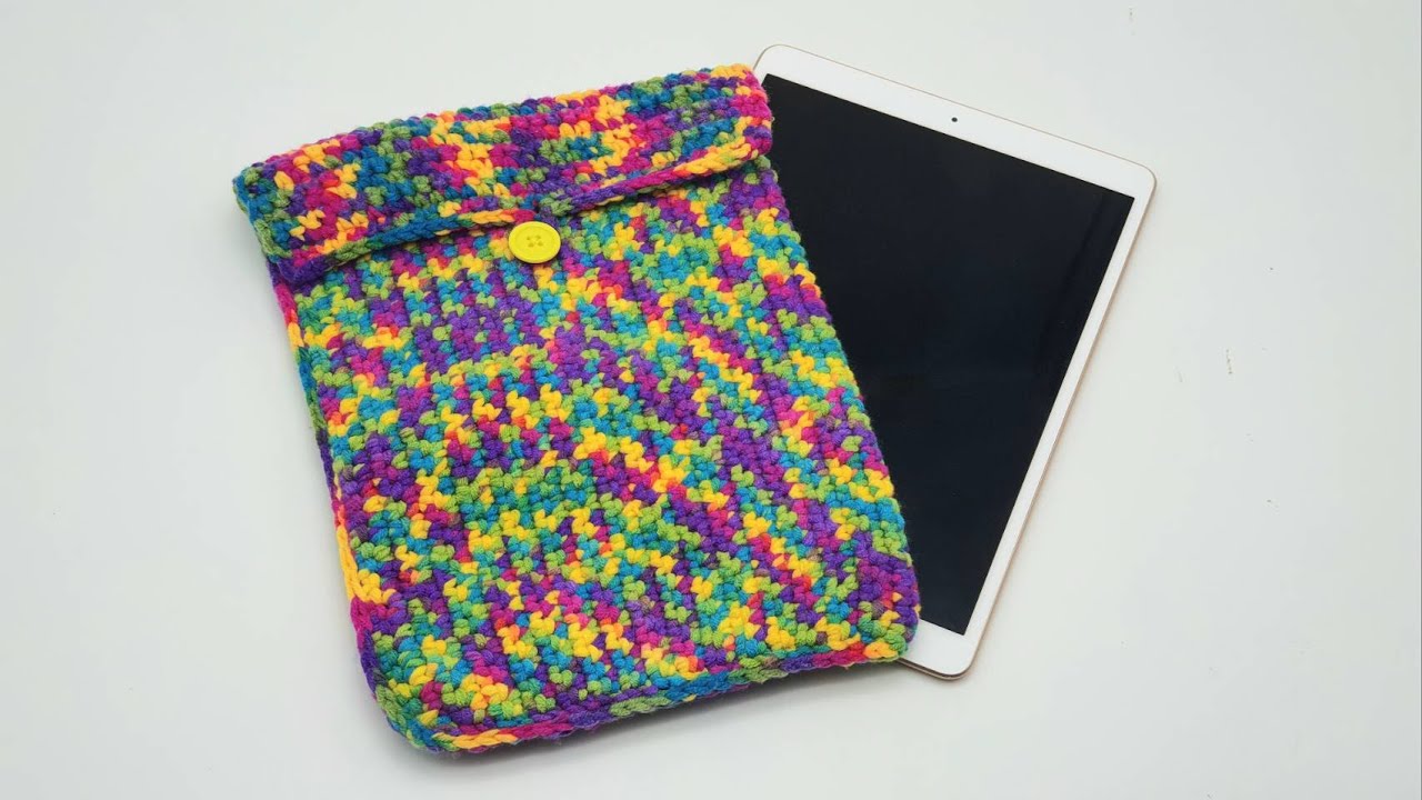 Super​ easy DIY crochet ipad  bag pattern for beginner - Step by Step| NingSiri Crochet