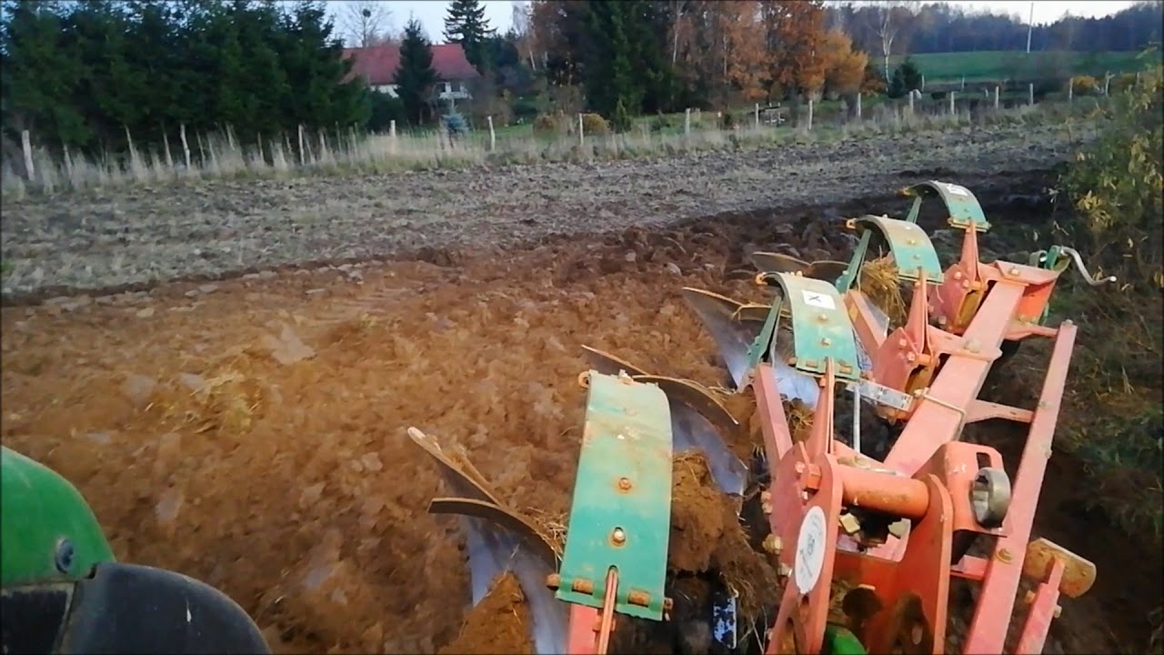Orka zimowa. John Deere M 6170 i Kverneland AB100. Ruska nutka :)