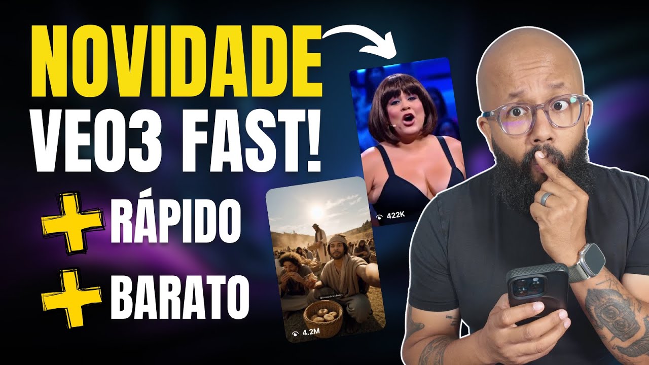 NOVIDADE - Como usar VEO 3 FAST para criar v&iacute;deos com IA [PASSO A PASSO]
