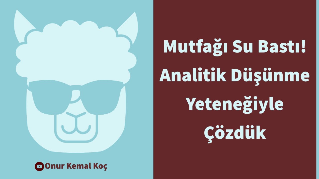 Mutfağa Su Bastı! - Analitik Düşünmeyle Örnek Problem Çözümü || Soft Skills Serisi #7